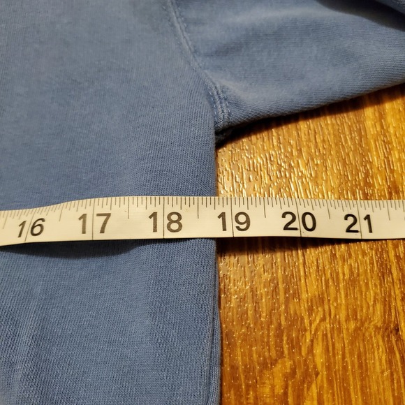 Vintage‎ Nike Hoodie Sweatshirt Boys Medium Blue Distressed Big Swoosh Y2K - Picture 11 of 12